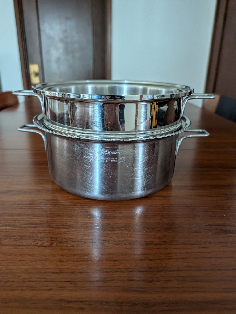 Saladmaster 3qt 316Ti Titanium Stainless Steel Pot W/ Steam Insert No Lid